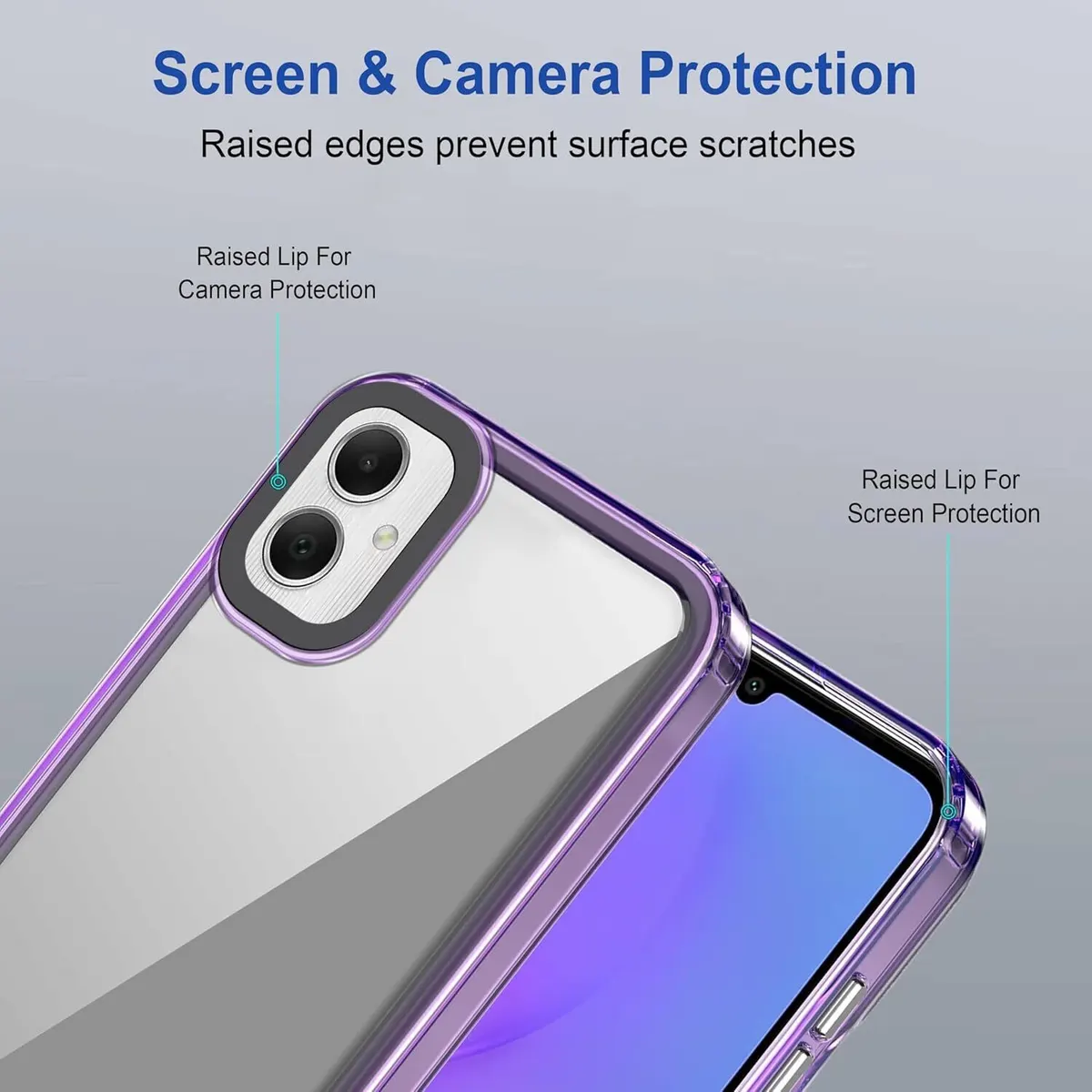 Micvir Back Cover for SAMSUNG Galaxy F06 5G (Purple, Shock Proof, Polycarbonate, Pack of: 1) — image 3 of 5