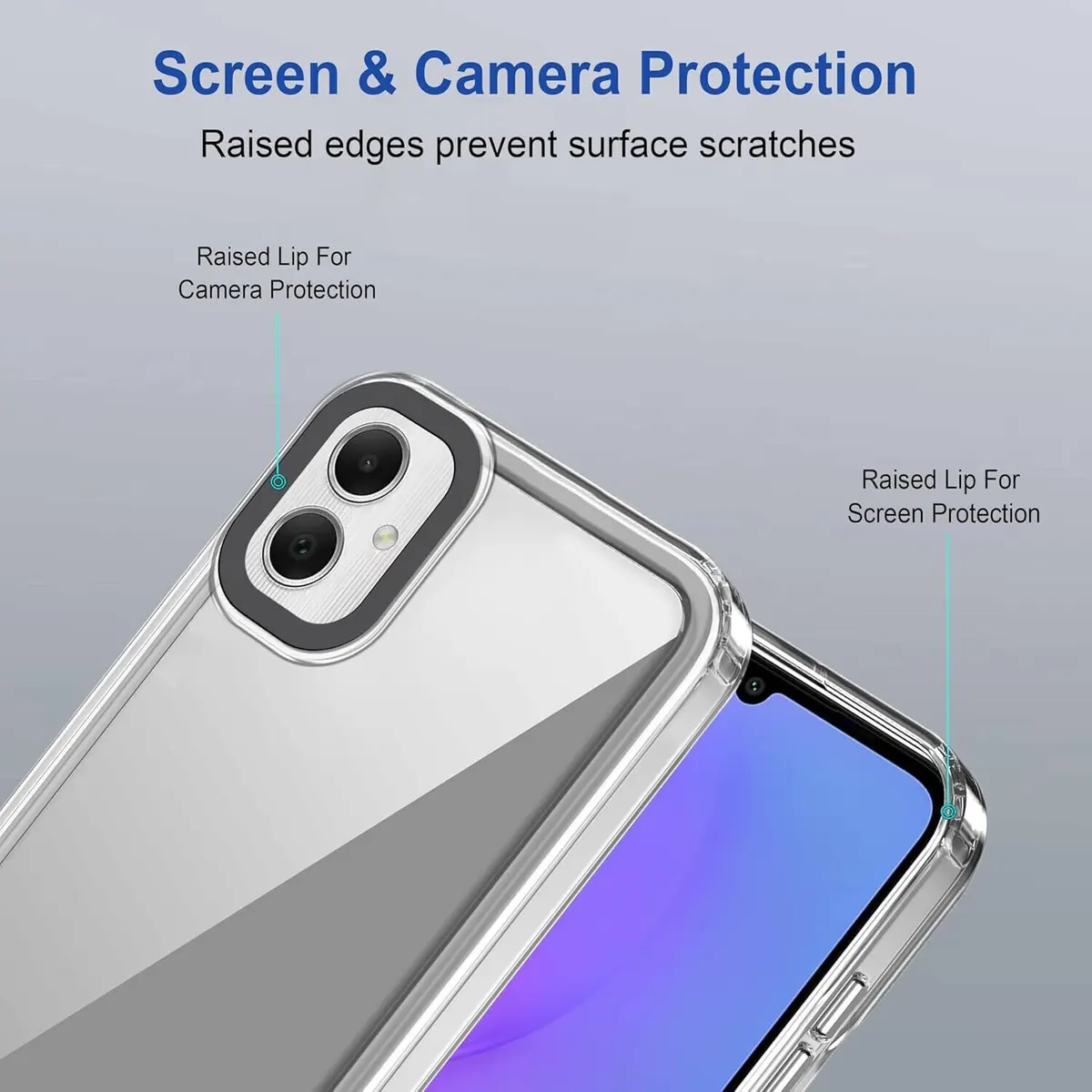 Micvir Back Cover for SAMSUNG Galaxy F06 5G (Transparent, Shock Proof, Polycarbonate, Pack of: 1) — image 3 of 5
