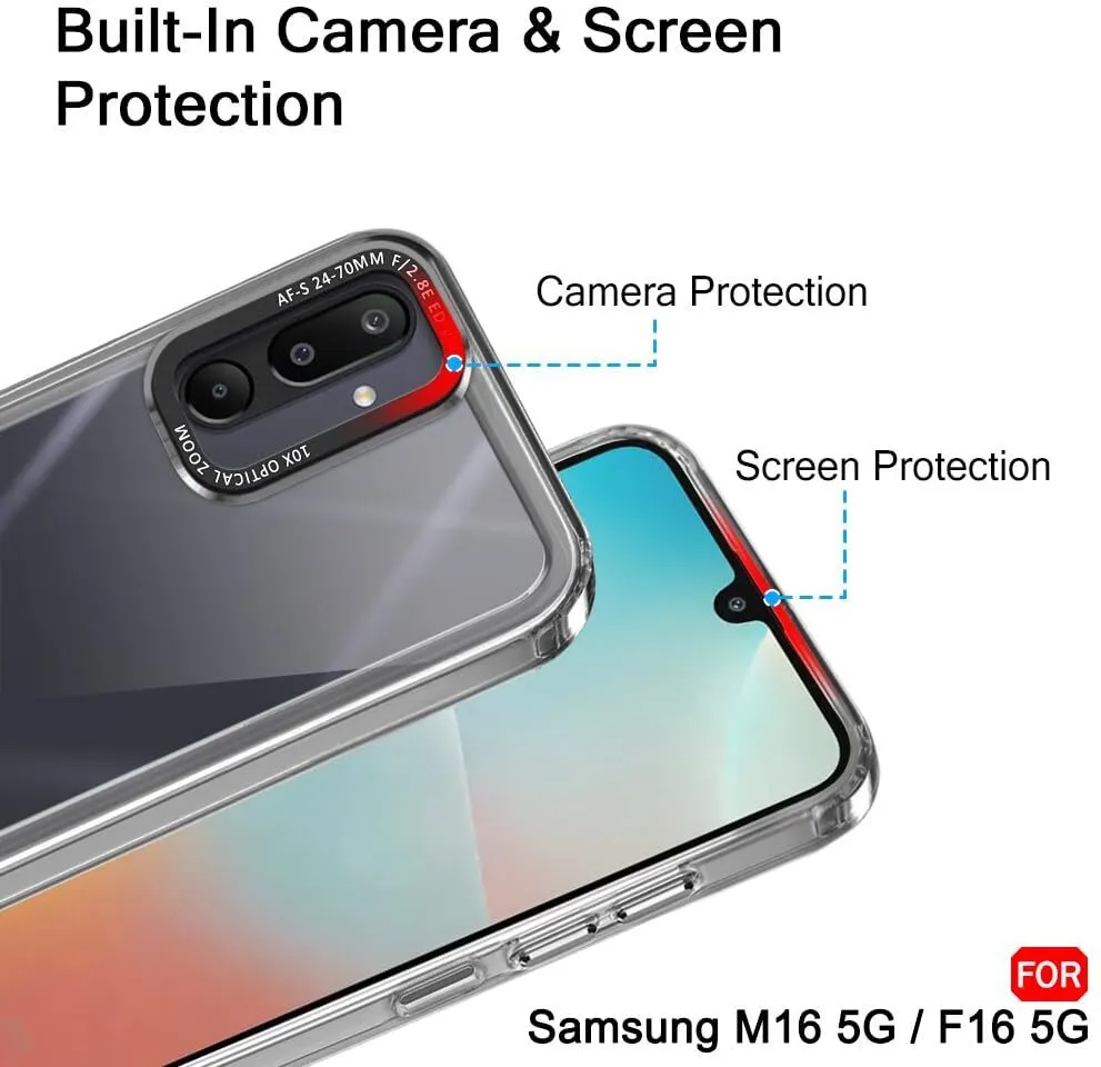 Micvir Back Cover for Samsung Galaxy M16 5G (Black, Shock Proof, Pack of: 1) — image 2 of 5
