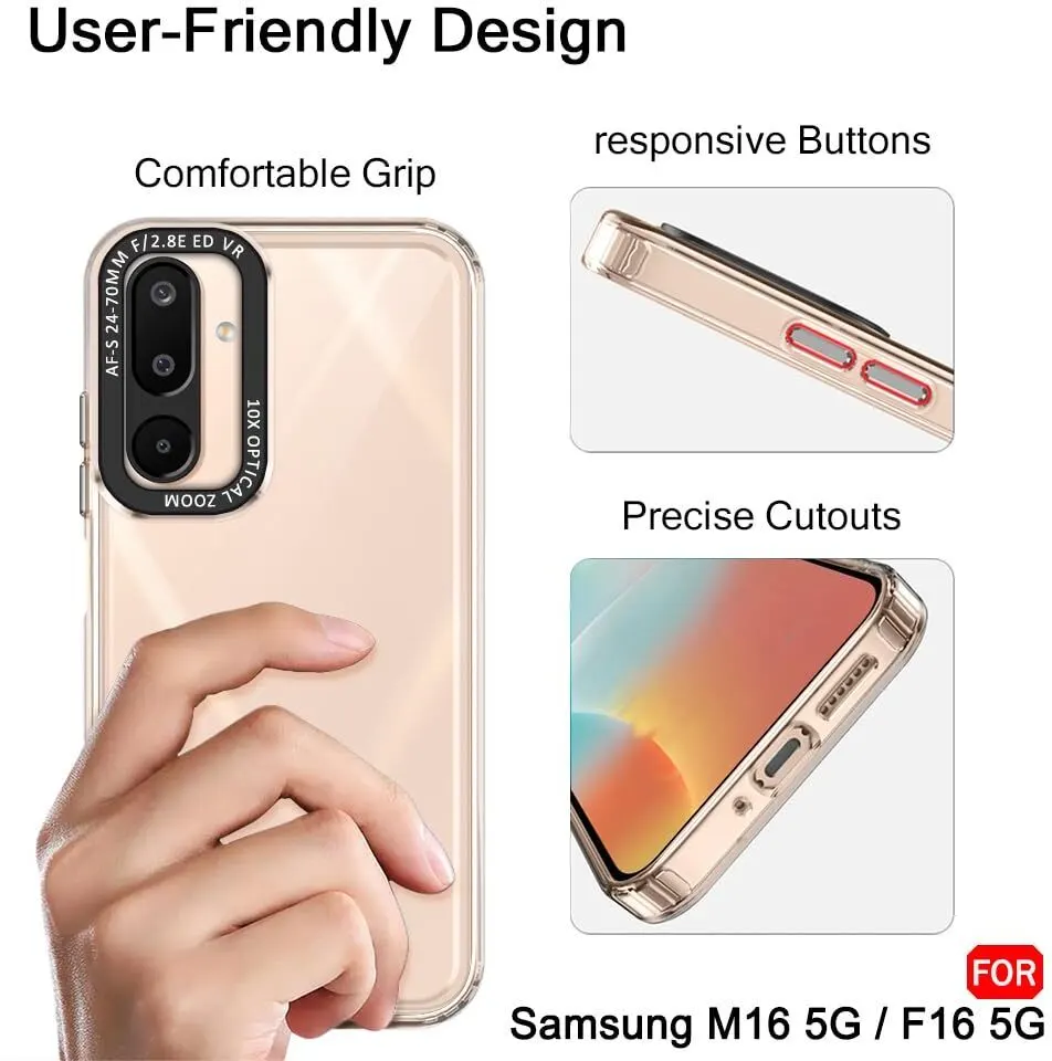 Micvir Back Cover for Samsung Galaxy M16 5G (Transparent, Shock Proof, Pack of: 1) — image 4 of 5