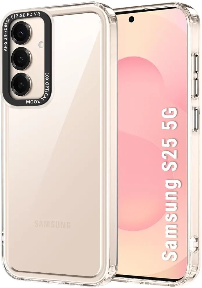 Micvir Back Cover for Samsung Galaxy S25 5G (Transparent, Shock Proof, Polycarbonate, Pack of: 1)