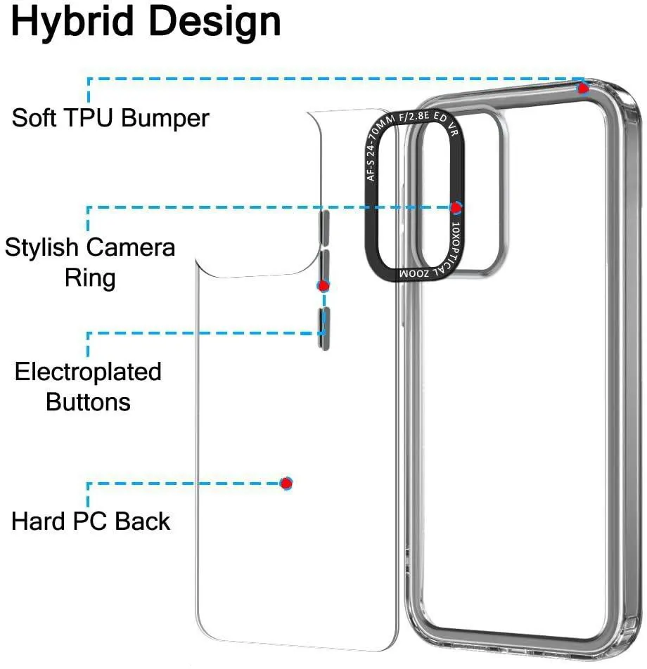 Micvir Back Cover for Samsung Galaxy S25 FE 5G (Black, Shock Proof, Polycarbonate, Pack of: 1) — image 4 of 4