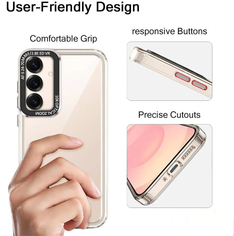 Micvir Back Cover for Samsung Galaxy S25 FE 5G (Transparent, Shock Proof, Polycarbonate, Pack of: 1) — image 4 of 5