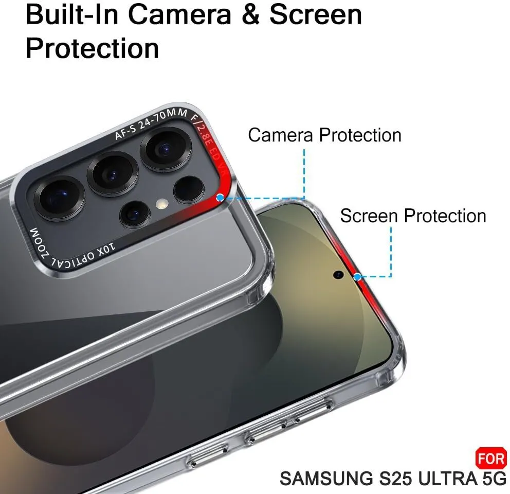 Micvir Back Cover for Samsung Galaxy S25 Ultra 5G (Black, Shock Proof, Polycarbonate, Pack of: 1) — image 2 of 5