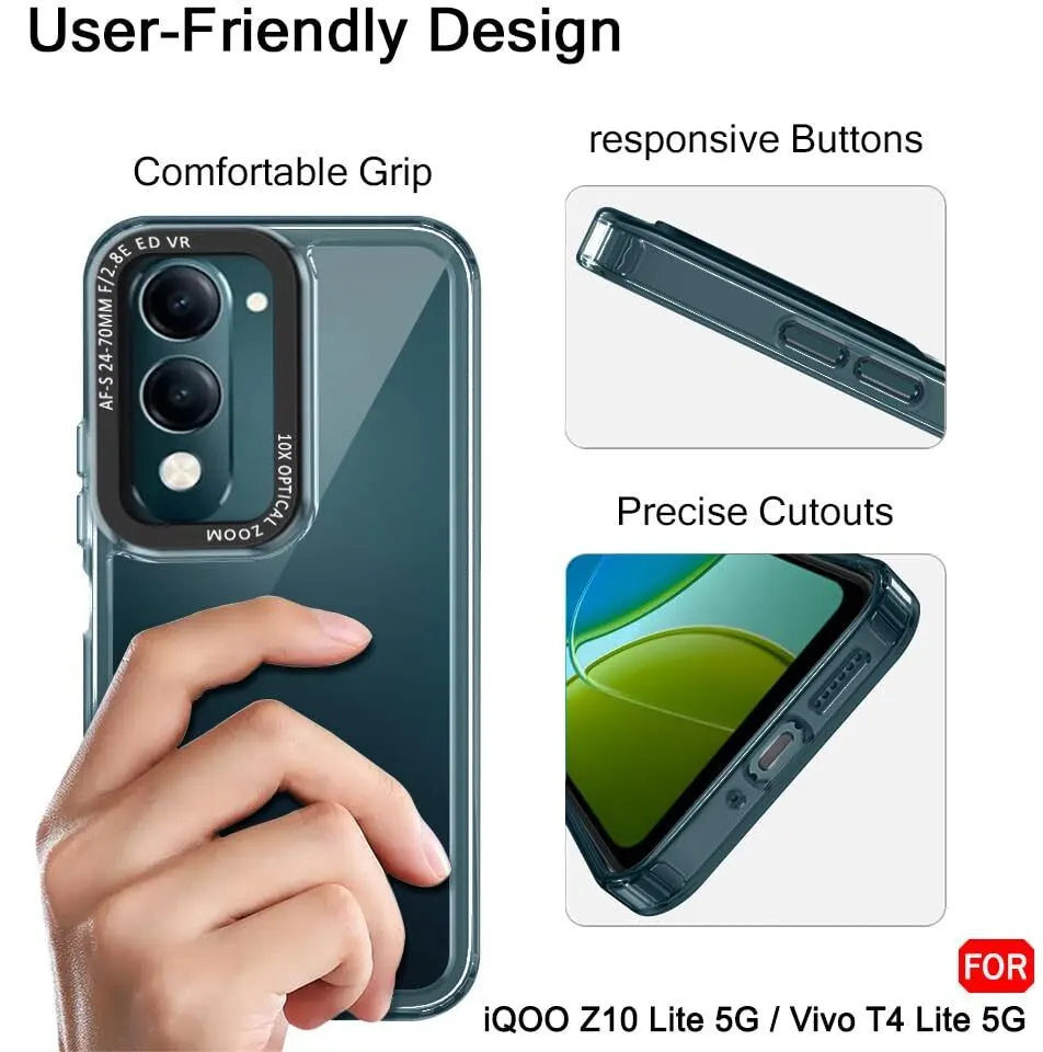 Micvir Back Cover for Vivo T4 Lite 5G (Transparent, Shock Proof, Polycarbonate, Pack of: 1) — image 5 of 5
