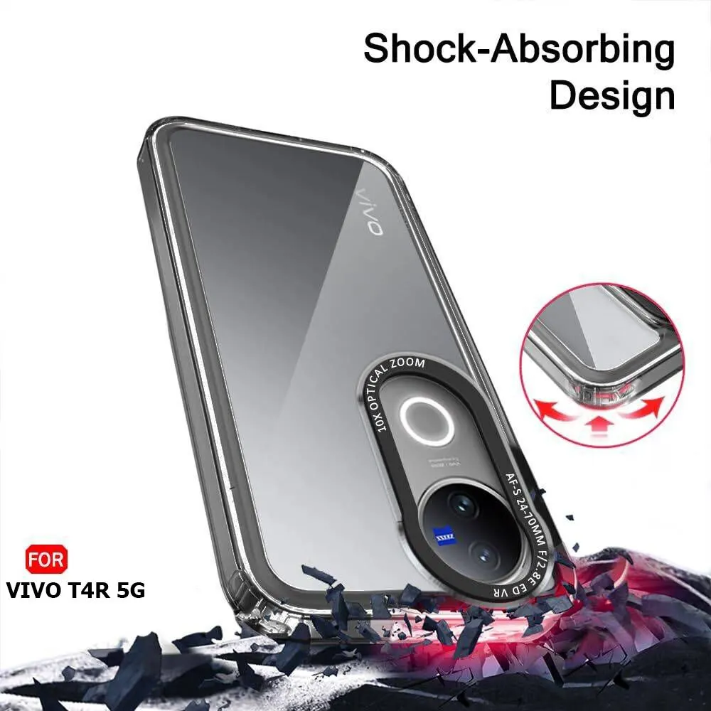 Micvir Back Cover for Vivo T4R 5G (Black, Shock Proof, Polycarbonate, Pack of: 1) — image 3 of 5