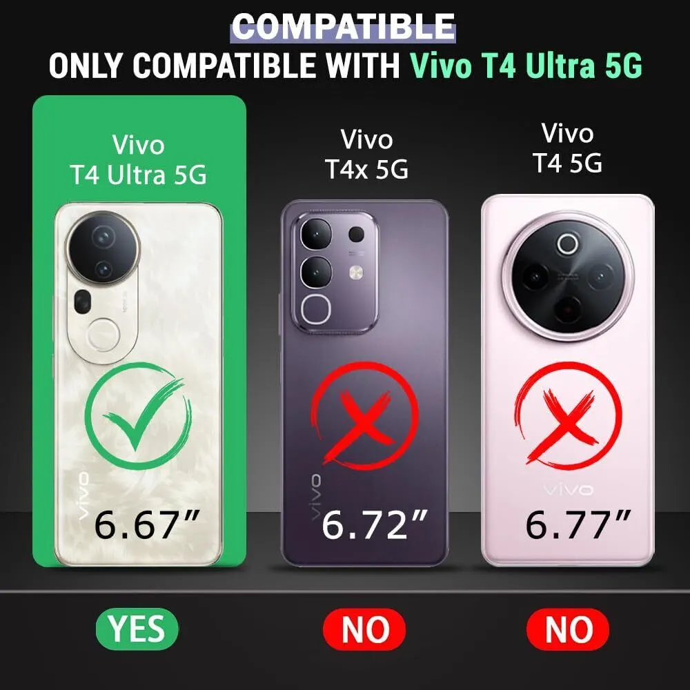 Micvir Back Cover for Vivo T4 Ultra 5G (Black, Shock Proof, Polycarbonate, Pack of: 1) — image 2 of 5