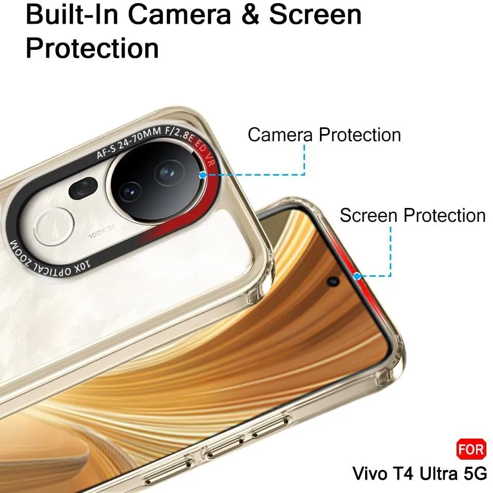 Micvir Back Cover for Vivo T4 Ultra 5G (Transparent, Shock Proof, Polycarbonate, Pack of: 1) — image 3 of 5