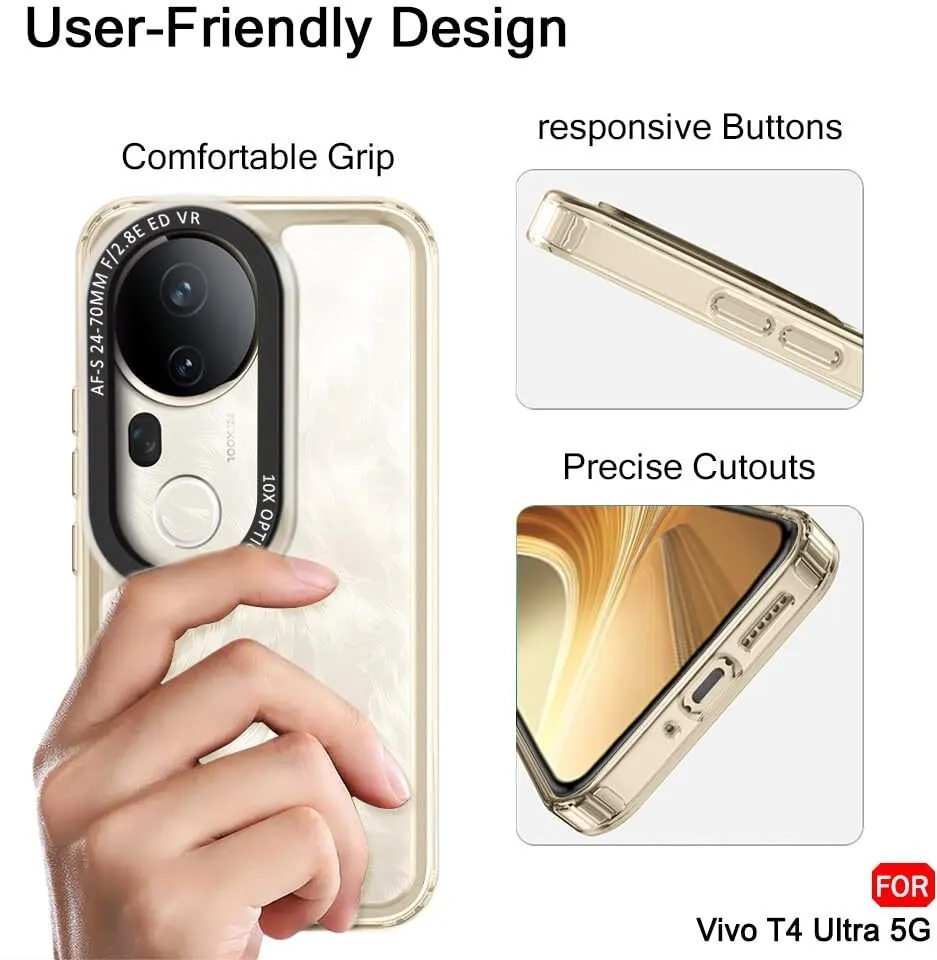 Micvir Back Cover for Vivo T4 Ultra 5G (Transparent, Shock Proof, Polycarbonate, Pack of: 1) — image 5 of 5