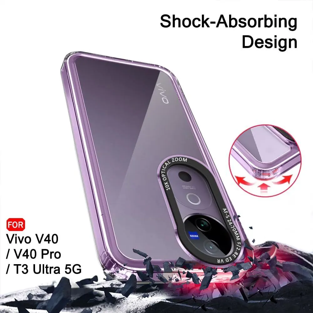 Micvir Back Cover for vivo V40 5G (Purple, Shock Proof, Polycarbonate, Pack of: 1) — image 3 of 5