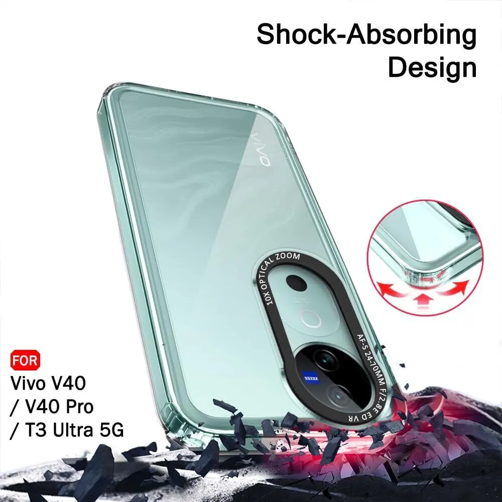 Micvir Back Cover for vivo V40 5G (Transparent, Shock Proof, Polycarbonate, Pack of: 1) — image 3 of 5