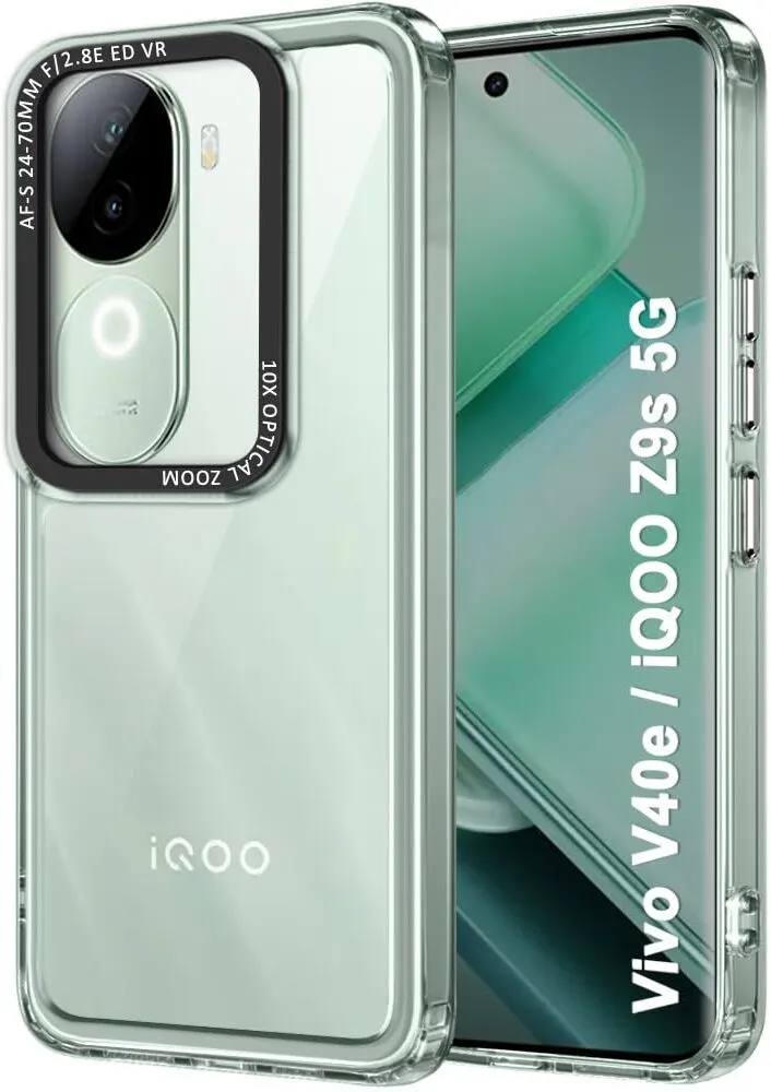 Micvir Back Cover for Vivo V40e 5G (Transparent, Shock Proof, Pack of: 1)