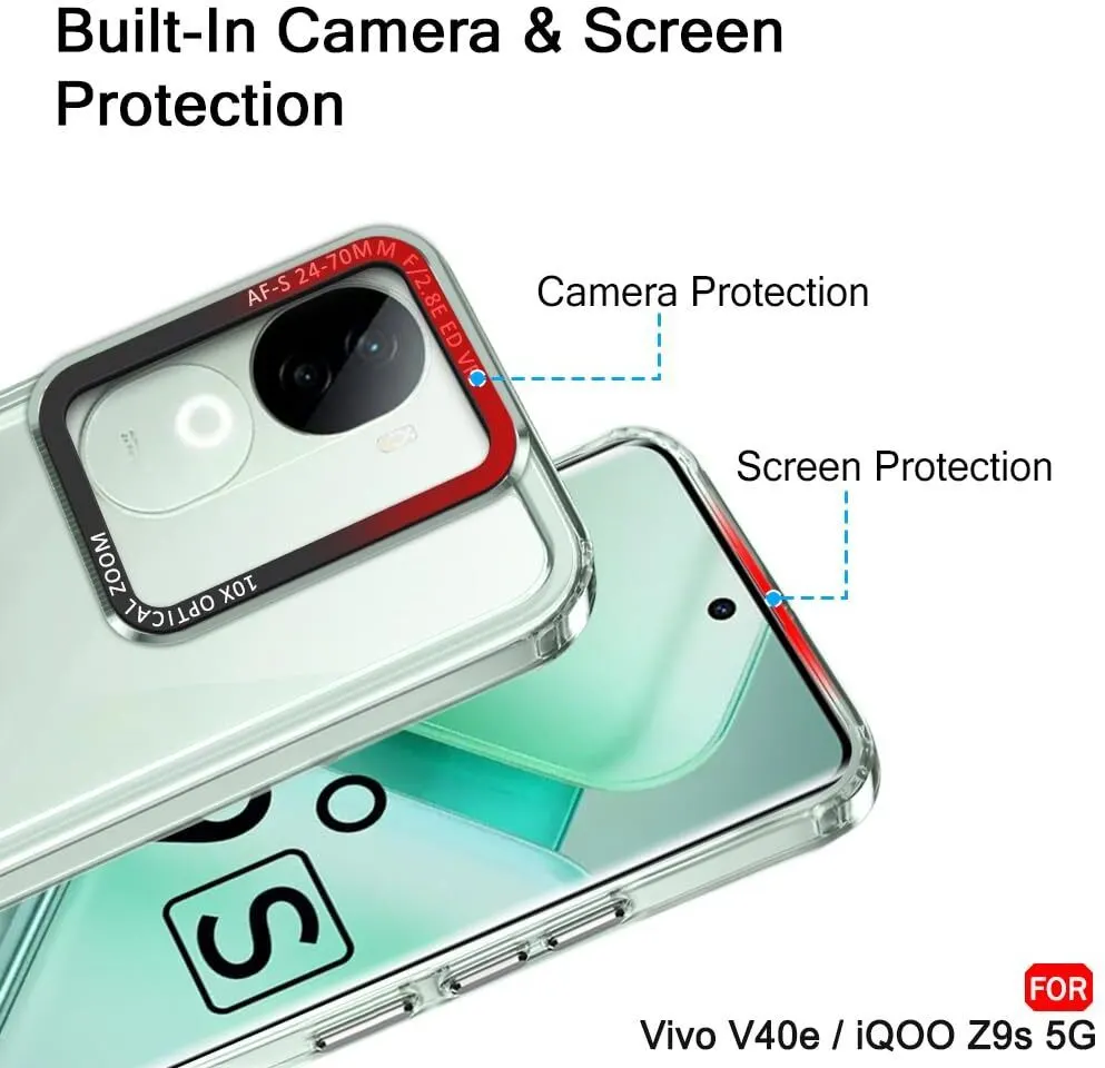 Micvir Back Cover for Vivo V40e 5G (Transparent, Shock Proof, Pack of: 1) — image 2 of 5