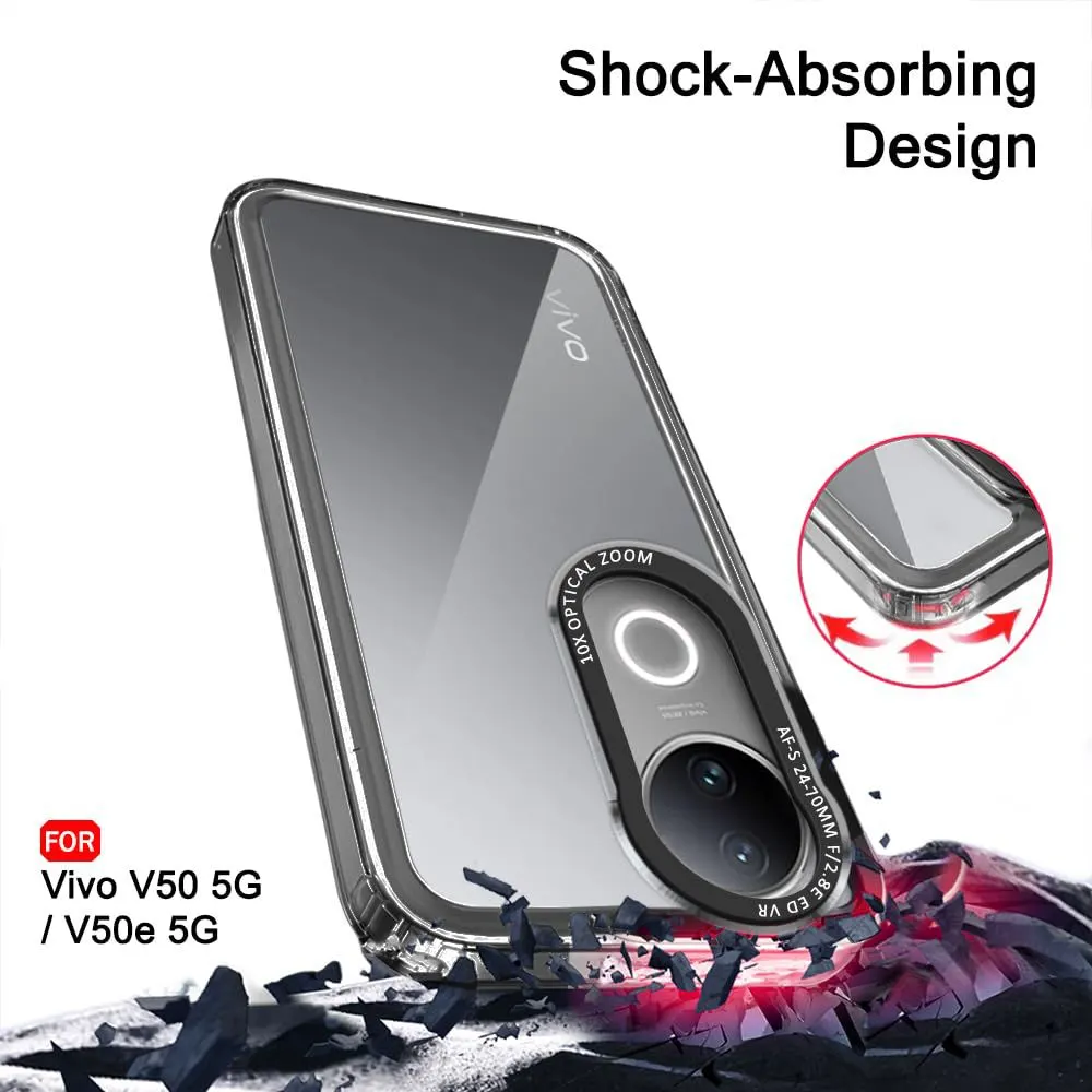 Micvir Back Cover for Vivo V50e 5G (Black, Shock Proof, Pack of: 1) — image 3 of 5