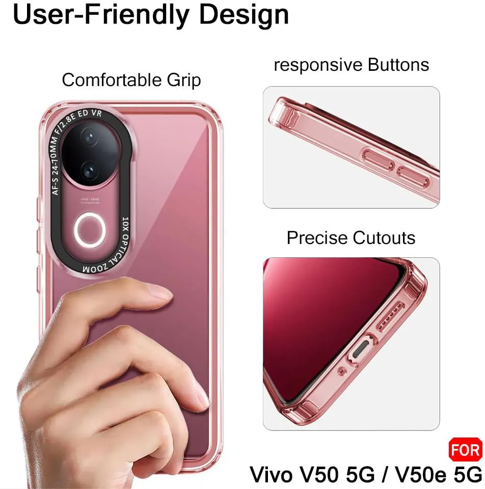 Micvir Back Cover for Vivo V50e 5G (Transparent, Shock Proof, Pack of: 1) — image 4 of 5