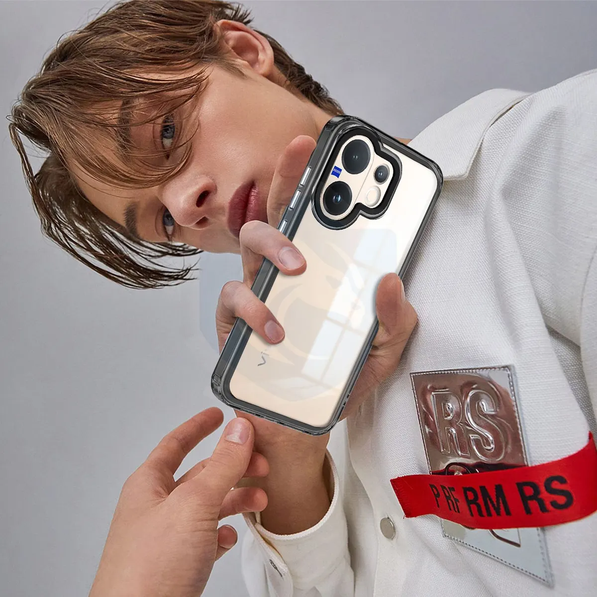 Micvir Back Cover for Vivo V60 5G (Black, Shock Proof, Pack of: 1) — image 5 of 5
