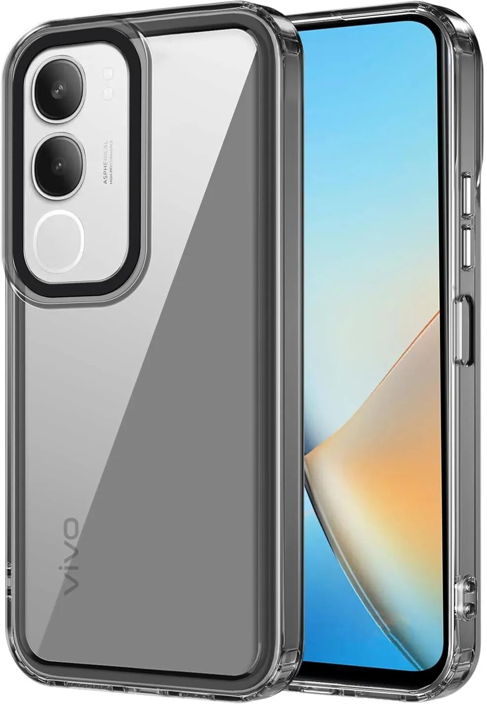 Micvir Back Cover for vivo Y29 5G (Black, Shock Proof, Polycarbonate, Pack of: 1)
