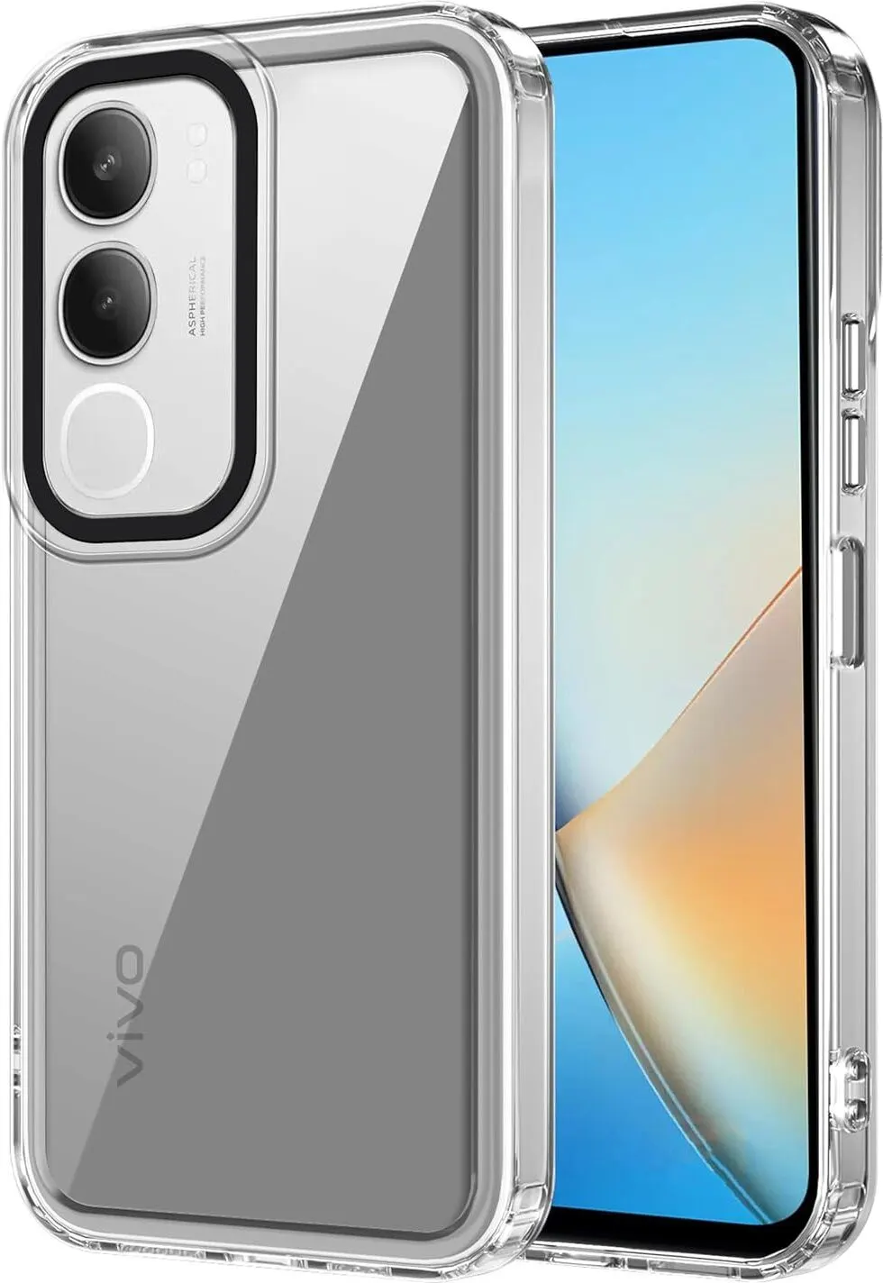 Micvir Back Cover for vivo Y29 5G (Transparent, Shock Proof, Polycarbonate, Pack of: 1)