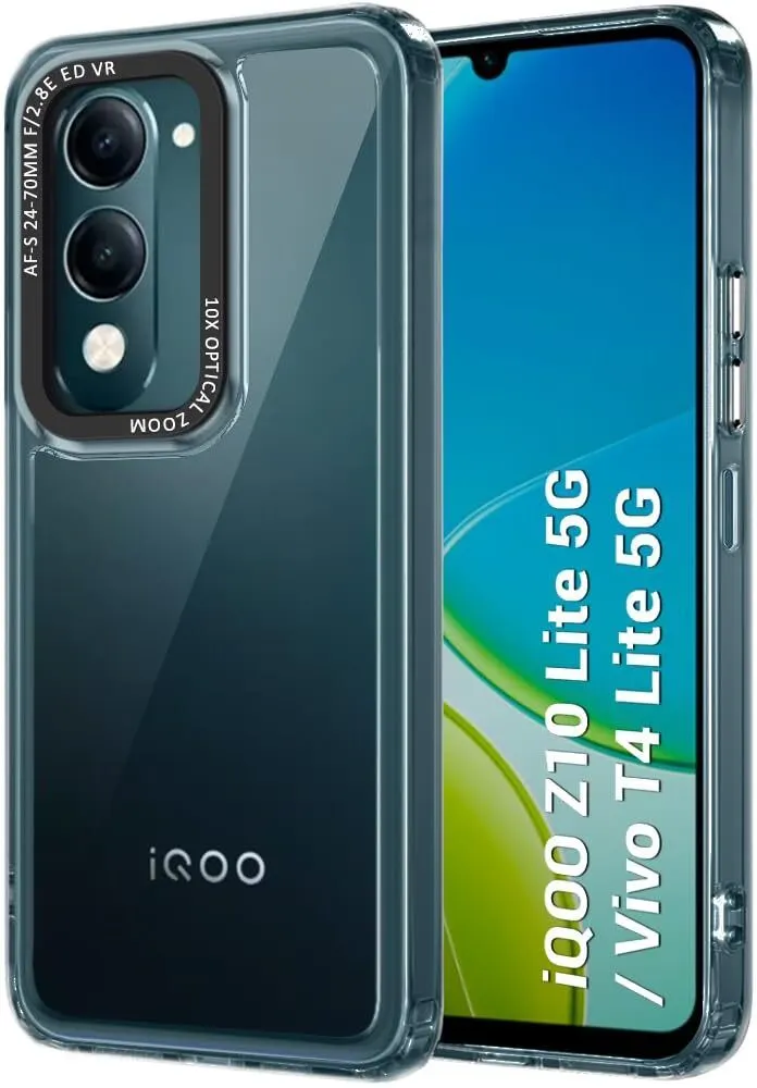 Micvir Back Cover for iQOO Z10 Lite 5G (Transparent, Shock Proof, Polycarbonate, Pack of: 1)