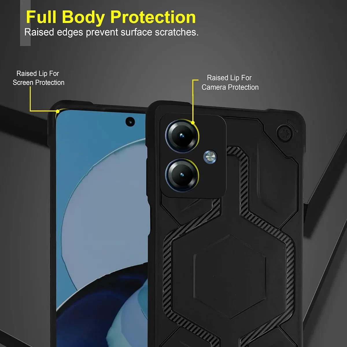 Micvir Back Cover for Motorola G14 (Black, Silicon, Pack of: 1) — image 2 of 4