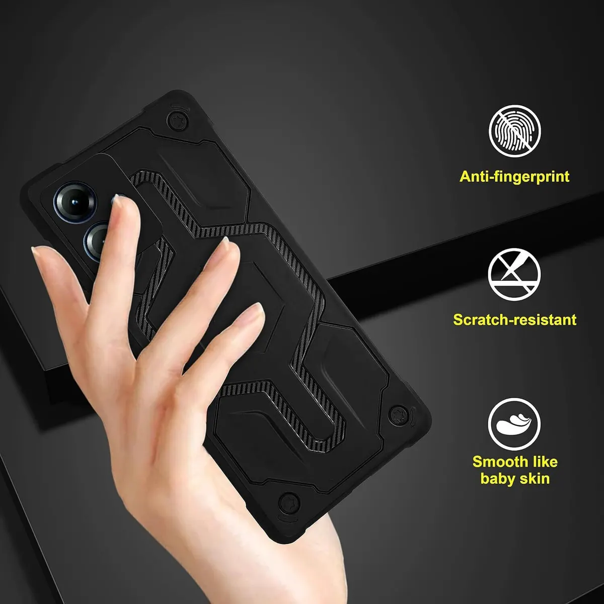 Micvir Back Cover for Motorola G14 (Black, Silicon, Pack of: 1) — image 4 of 4