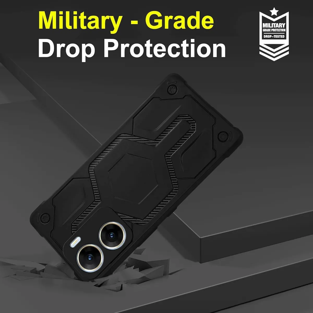 Micvir Back Cover for Vivo V29e 5G (Black, Silicon, Pack of: 1) — image 3 of 4