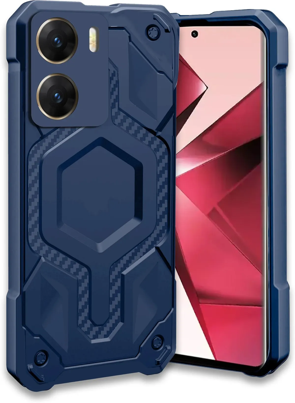 Micvir Back Cover for Vivo V29e 5G (Blue, Silicon, Pack of: 1)