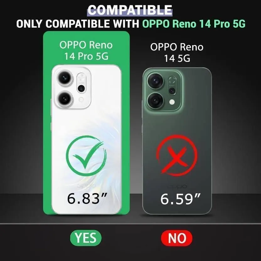 Xolia Back Cover for Oppo Reno 14 Pro 5G (Black, Shock Proof, Polycarbonate, Pack of: 1) — image 2 of 5