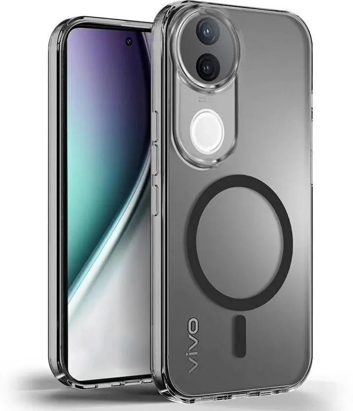 Xolia Back Cover for vivo V50 5G (Black, Shock Proof, Polycarbonate, Pack of: 1)