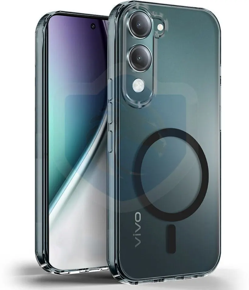 Xolia Back Cover for Vivo Y04 (Black, Shock Proof, Polycarbonate, Pack of: 1)