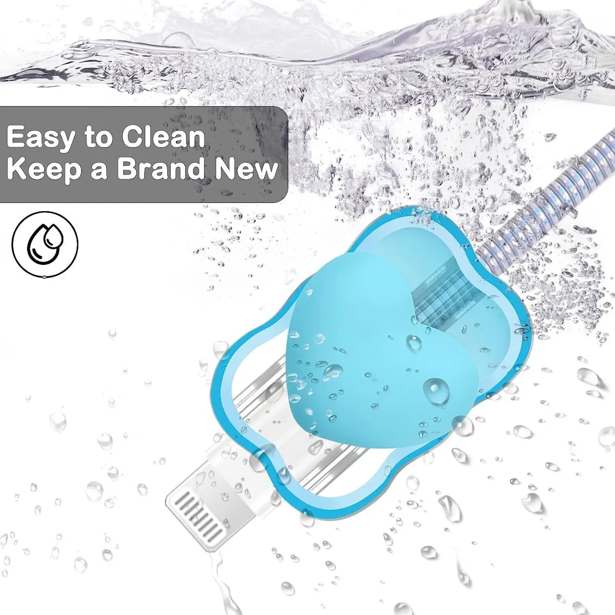 Micvir iPhone Charger Cover Suitable for 18/20W Type C Adapter Full Protection Case Cable Protector (Blue) — image 3 of 5