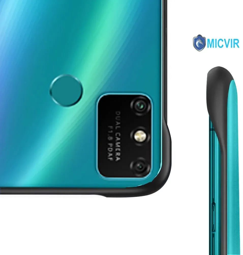Micvir Back Cover for Honor 9A (Black, Grip Case, Pack of: 1) — image 5 of 5