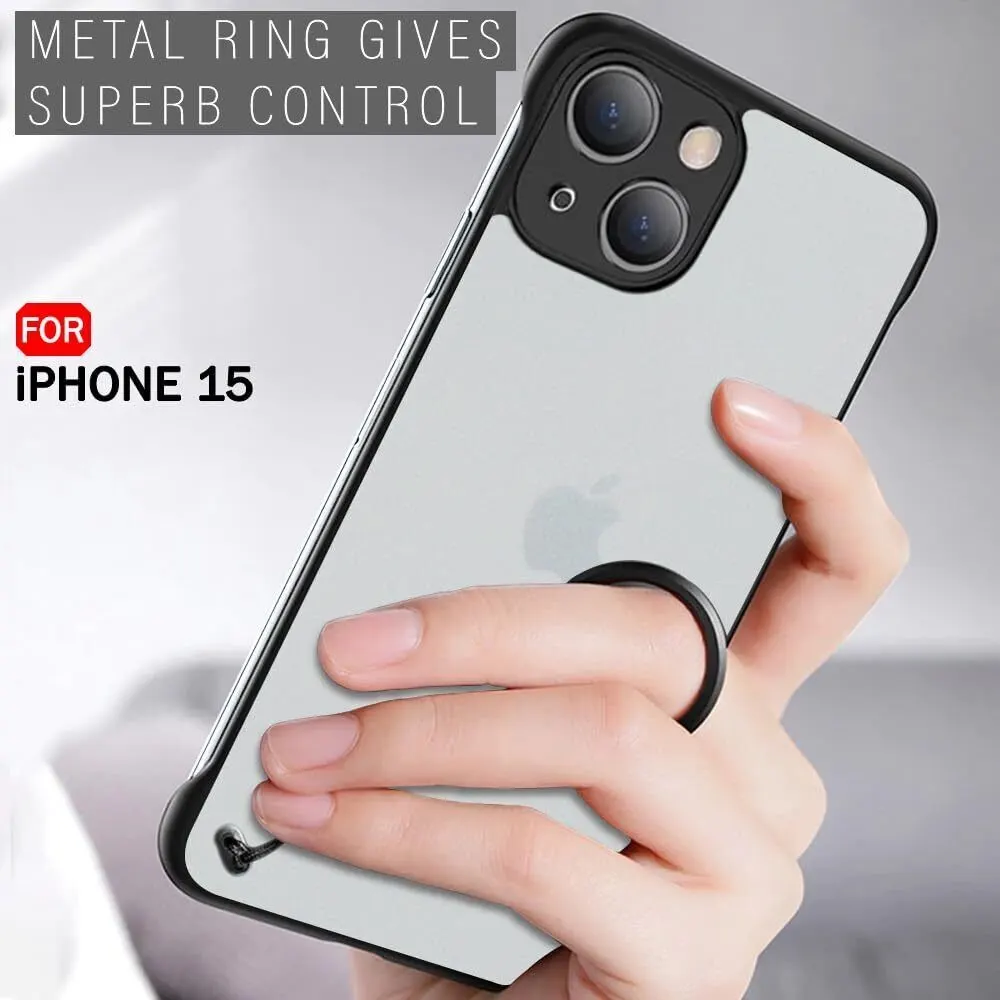 Micvir Back Cover for Apple iPhone 15 (Black, Frameless, Plastic, Pack of: 1) — image 2 of 4