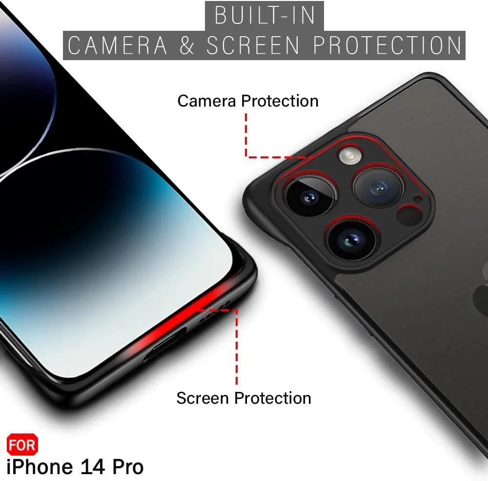 Xolia Back Cover for Apple iPhone 14 Pro (Black, Plastic, Pack of: 1) — image 3 of 5