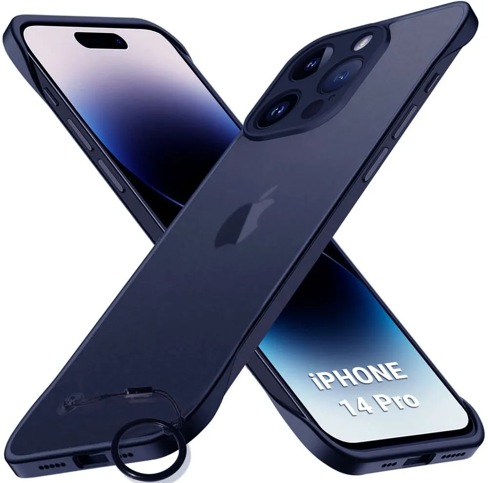 Xolia Back Cover for Apple iPhone 14 Pro (Blue, Plastic, Pack of: 1)