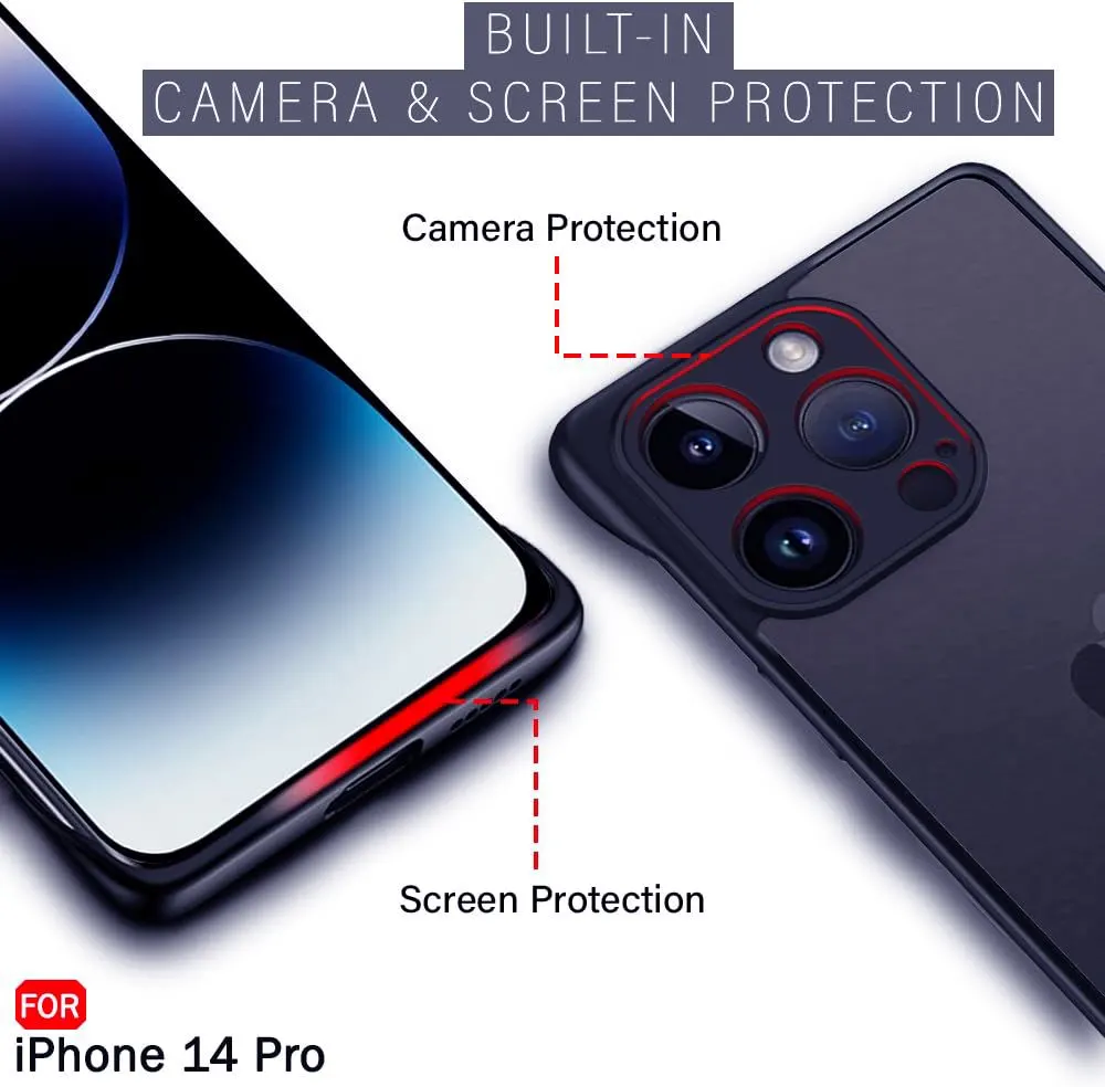 Xolia Back Cover for Apple iPhone 14 Pro (Blue, Plastic, Pack of: 1) — image 3 of 5