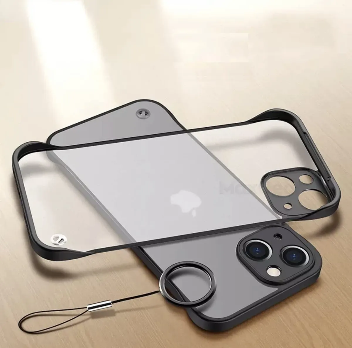 Micvir Back Cover for Apple iPhone 14 (Black, Plastic, Pack of: 1)