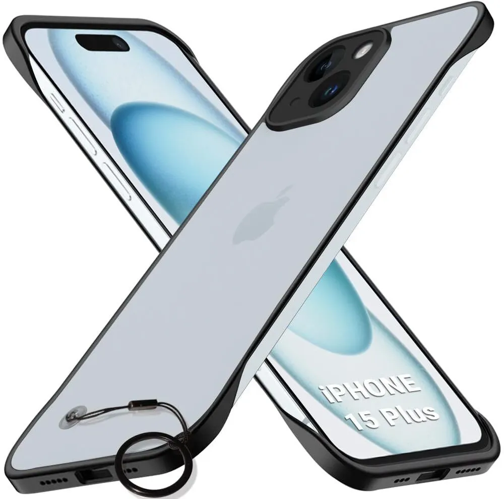 Micvir Back Cover for Apple iPhone 15 Plus (Black, Pack of: 1)