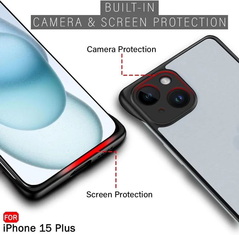 Micvir Back Cover for Apple iPhone 15 Plus (Black, Pack of: 1) — image 2 of 5