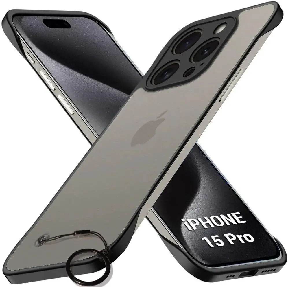 Micvir Back Cover for Apple iPhone 15 Pro (Black, Dual Protection, Pack of: 1)