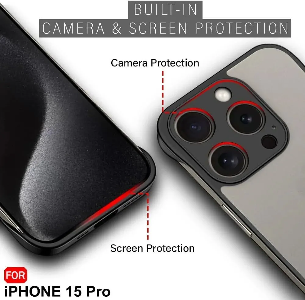 Micvir Back Cover for Apple iPhone 15 Pro (Black, Dual Protection, Pack of: 1) — image 2 of 5