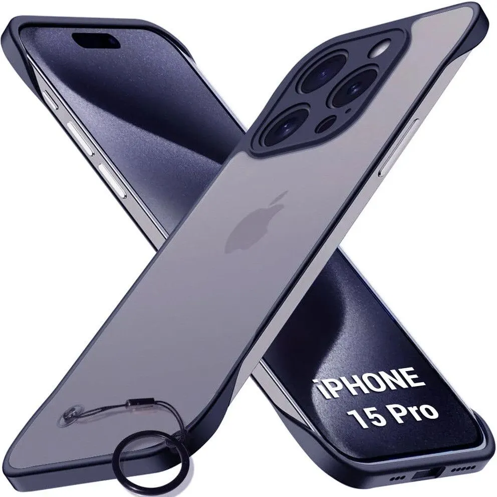 Micvir Back Cover for Apple iPhone 15 Pro (Blue, Dual Protection, Pack of: 1)