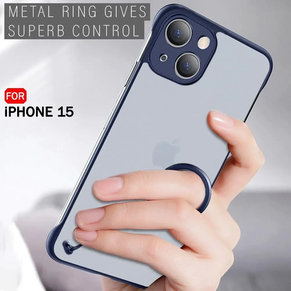 Micvir Back Cover for Apple iPhone 15 (Blue, Pack of: 1)