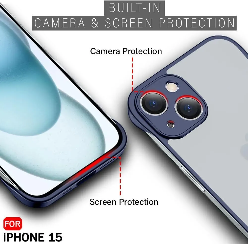 Micvir Back Cover for Apple iPhone 15 (Blue, Pack of: 1) — image 3 of 4