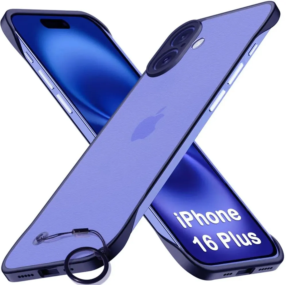 Micvir Back Cover for Apple iPhone 16 Plus (Blue, Pack of: 1)