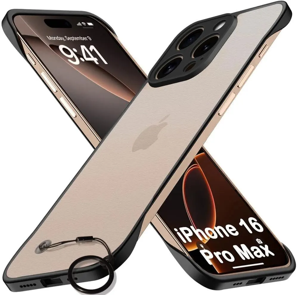 Micvir Back Cover for Apple iPhone 16 Pro Max (Black, Pack of: 1)
