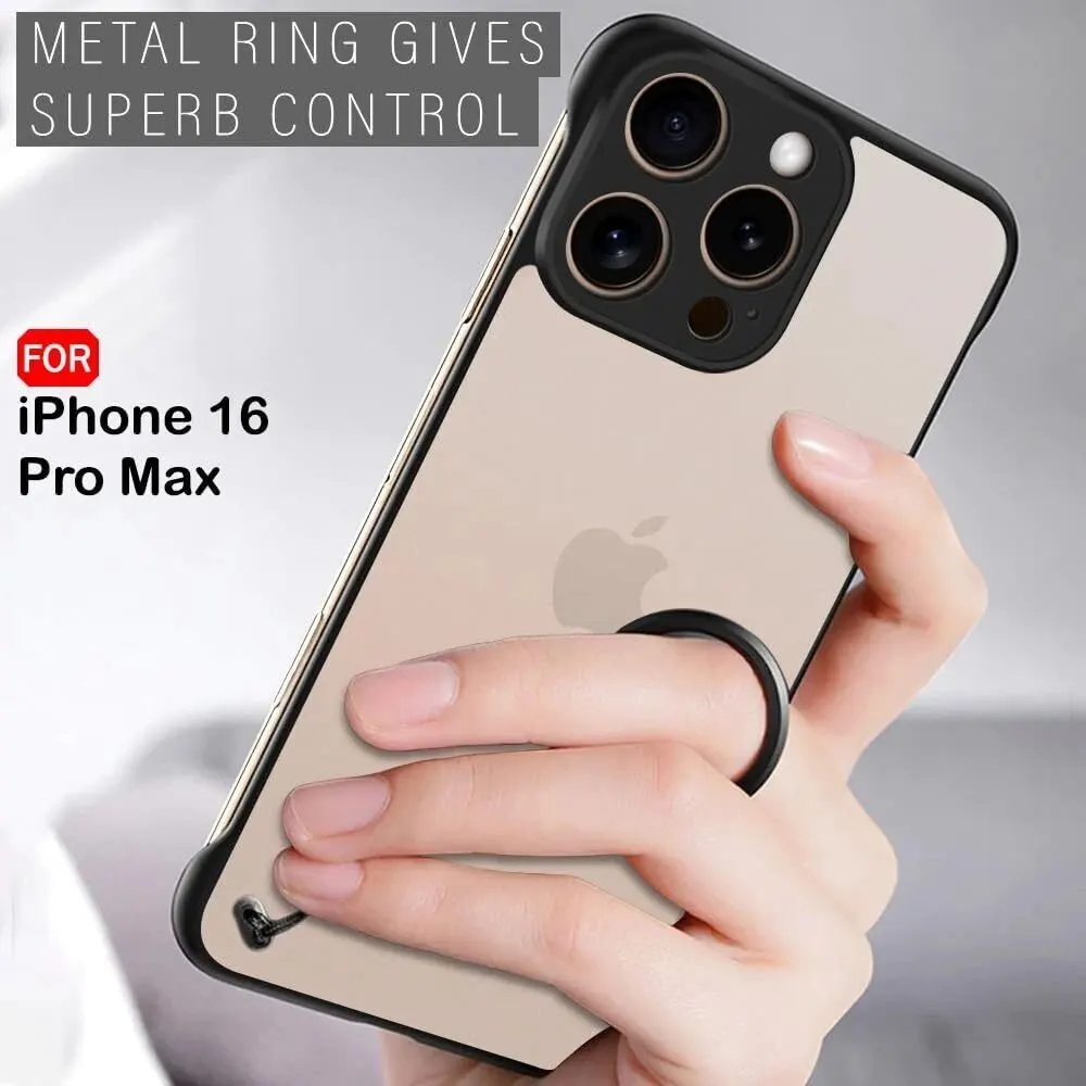 Micvir Back Cover for Apple iPhone 16 Pro Max (Black, Pack of: 1) — image 3 of 5