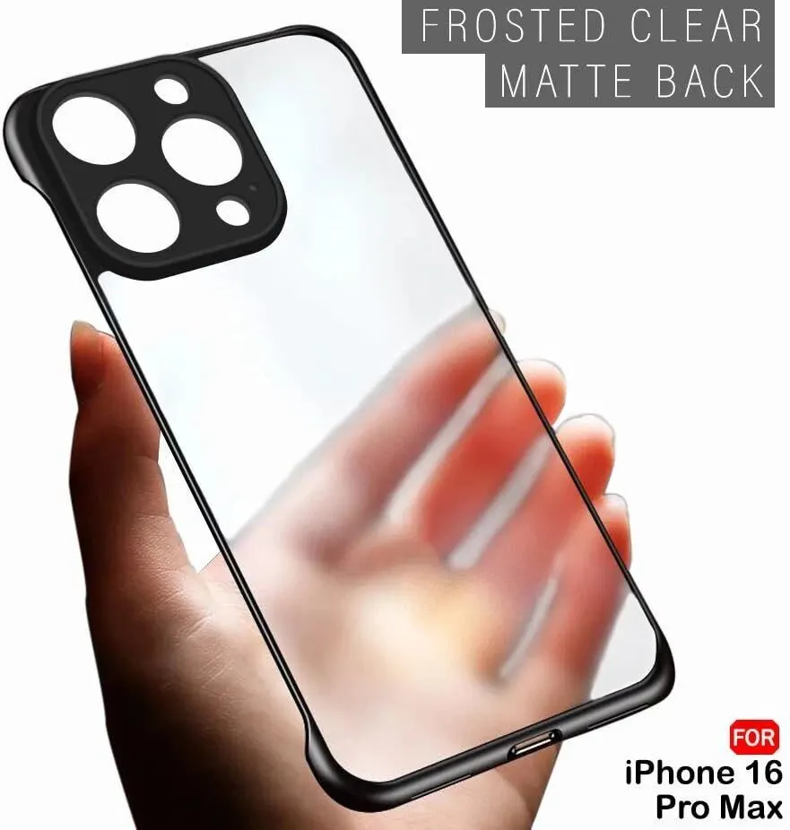 Micvir Back Cover for Apple iPhone 16 Pro Max (Black, Pack of: 1) — image 4 of 5