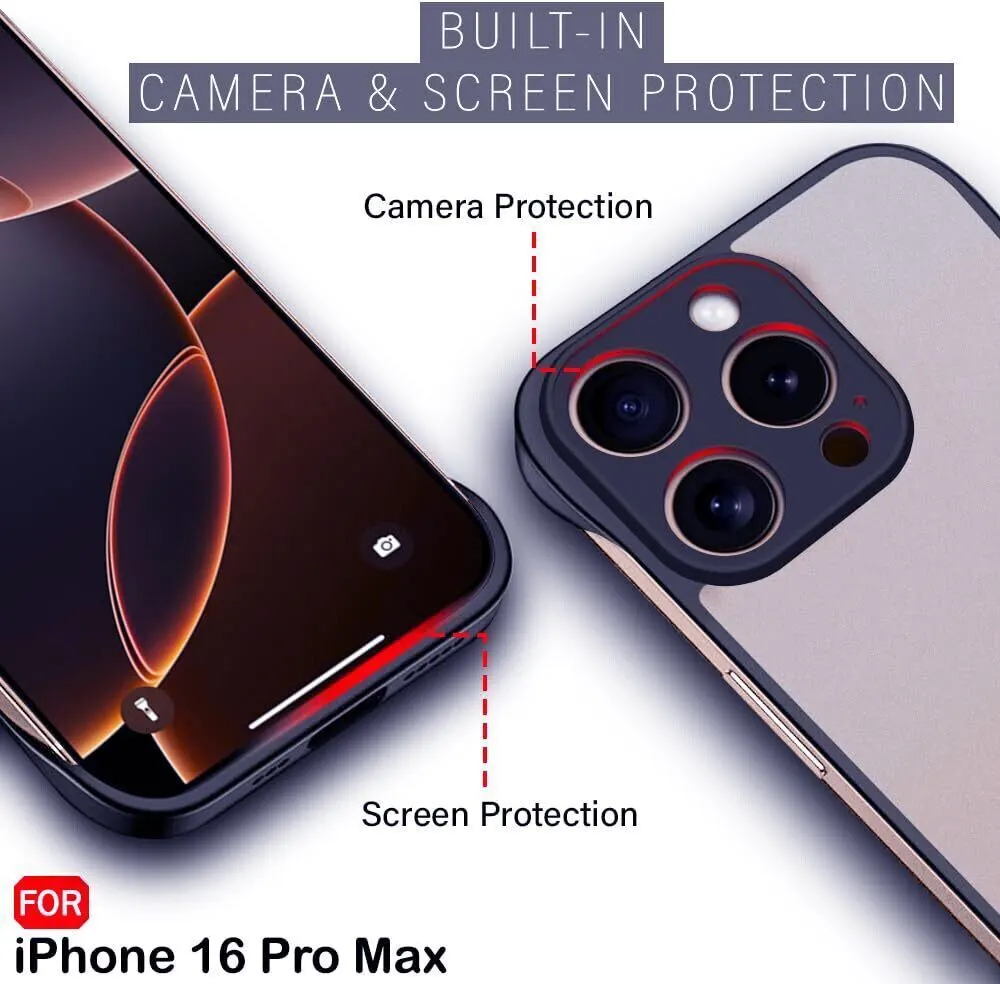 Micvir Back Cover for Apple iPhone 16 Pro Max (Blue, Pack of: 1) — image 3 of 5