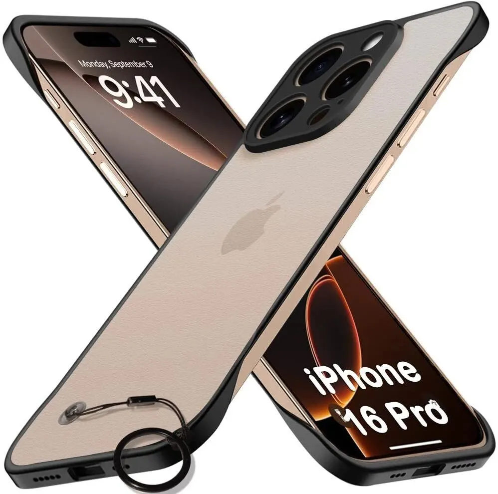 Micvir Back Cover for Apple iPhone 16 Pro (Black, Pack of: 1)